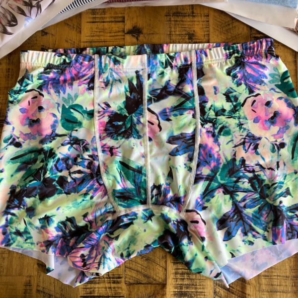 水着の残反から作ったボクサーパンツ